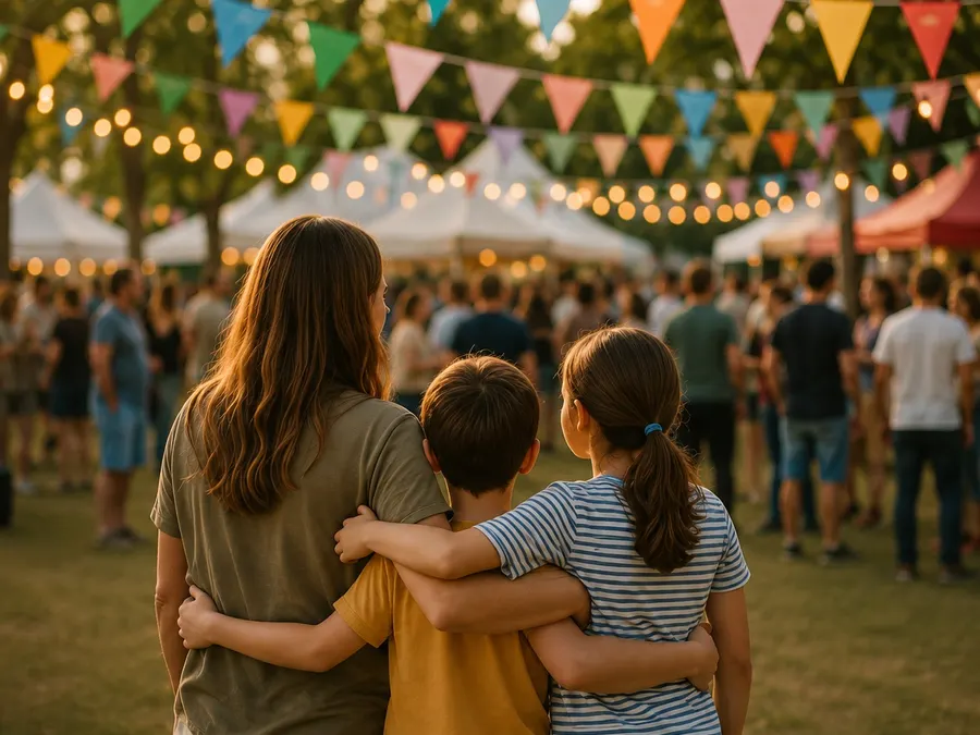 Ambiente de fiesta escolar